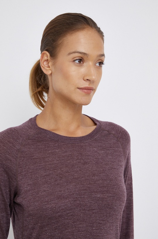 Houdini longsleeve funkcyjny wełniany fioletowy 157054