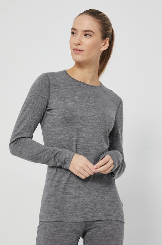 Icebreaker longsleeve funkcyjny wełniany góra szary IB1043750131