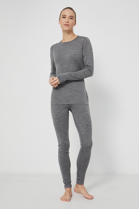 Icebreaker longsleeve funkcyjny wełniany IB1043750131 szary AW23