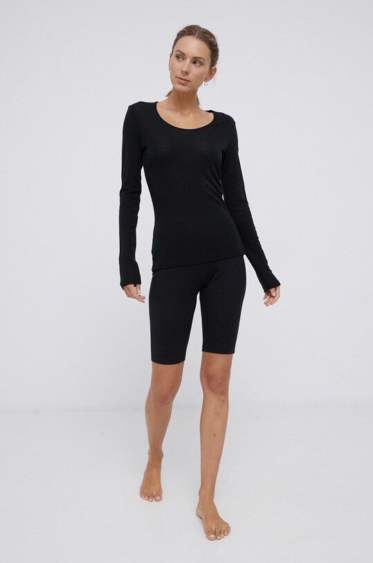 Icebreaker szorty funkcyjne 200 Oasis Shorts IB0A59KZ0011 czarny AW21