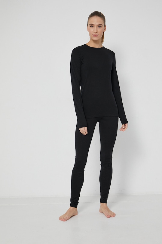 Icebreaker longsleeve funkcyjny wełniany IB1043750011 czarny SS23