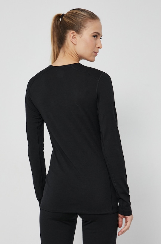 Odzież Icebreaker longsleeve funkcyjny wełniany IB1043750011 czarny