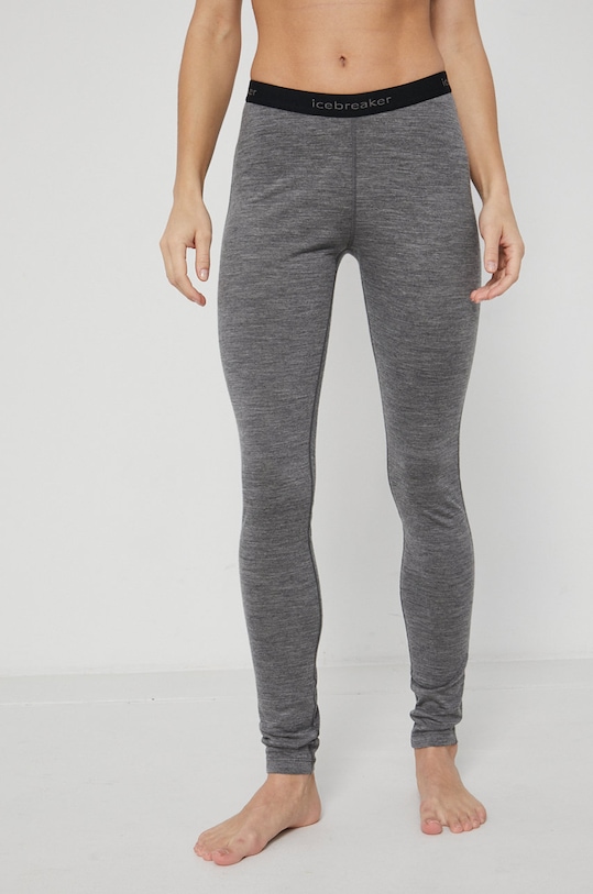 Вълнено функционално бельо Icebreaker долнище сив IB1043830131