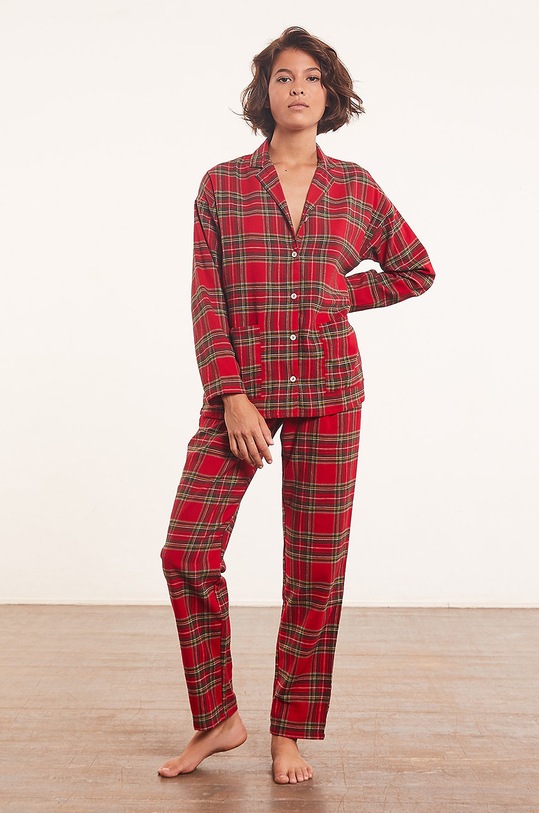 Etam Spodnie piżamowe Tam 652996573 czerwony AW21