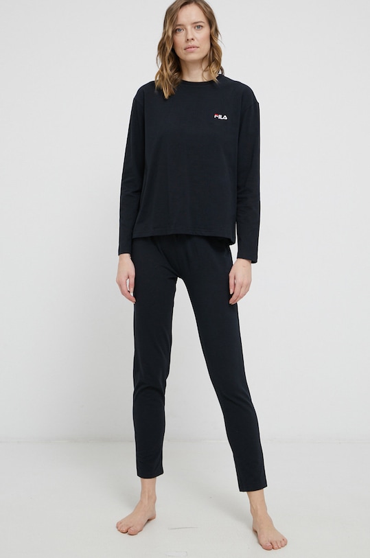 Fila Piżama dzianina czarny FPW4073