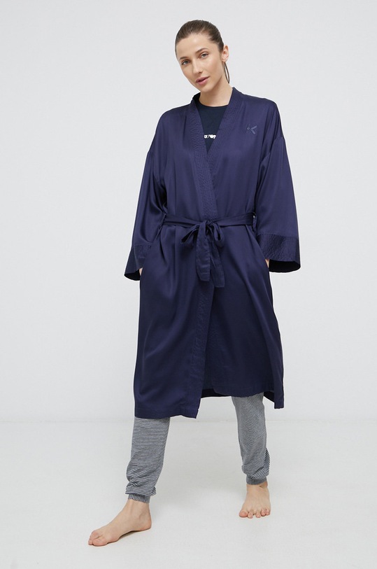 Kenzo Szlafrok KPLAIN granatowy AW21