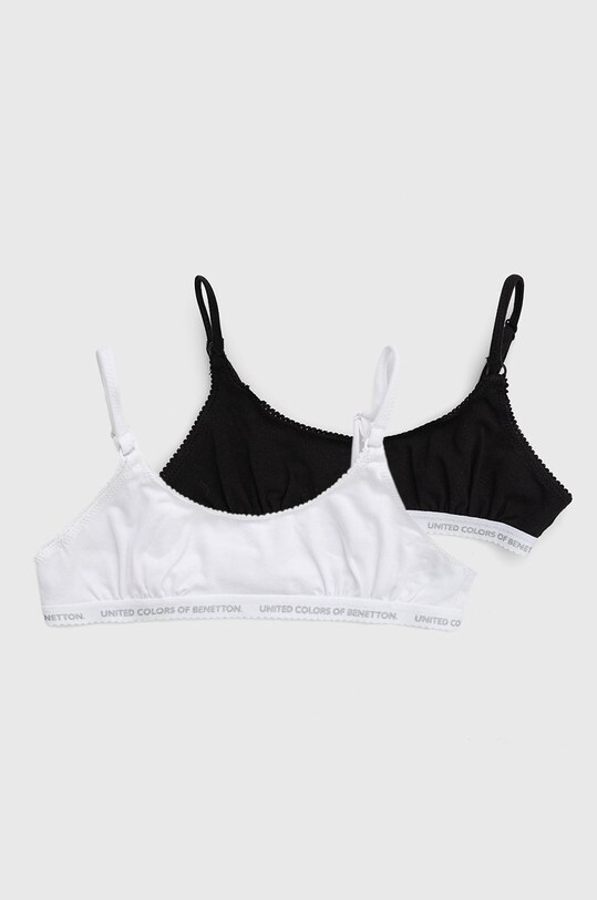 United Colors of Benetton Biustonosz dziecięcy (2-pack) miękka biały 3MC10R1IN