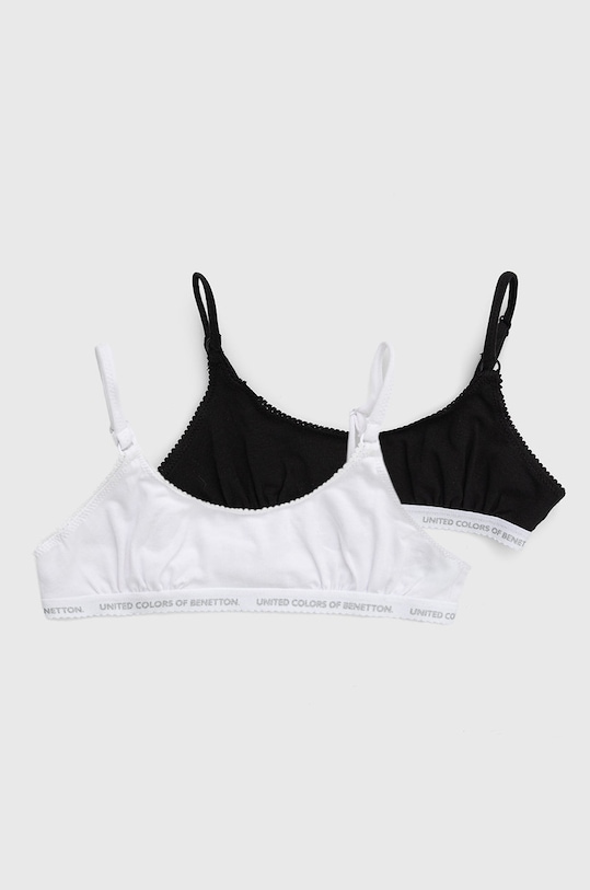Дитячий бюстгальтер United Colors of Benetton (2-pack) м'яка білий 3MC10R1IN