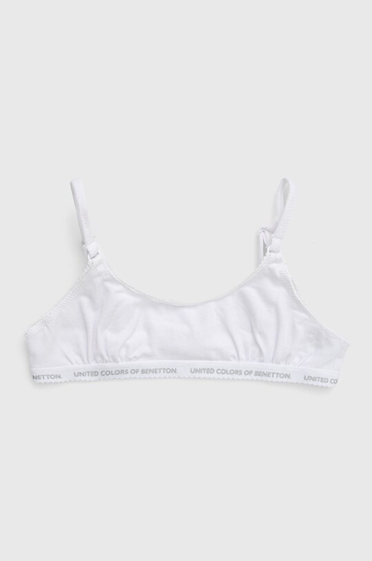 Dziewczynka United Colors of Benetton Biustonosz dziecięcy (2-pack) 3MC10R1IN biały
