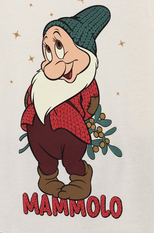 DÍVKA Dětské bavlněné pyžamo United Colors of Benetton x Disney 3I8X0P00C béžová