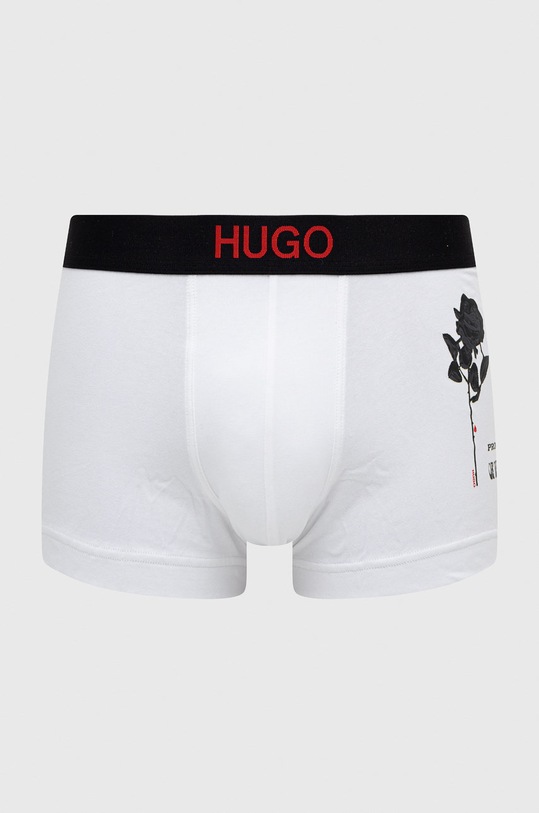 Boxerky Hugo pletenina bílá 50455331