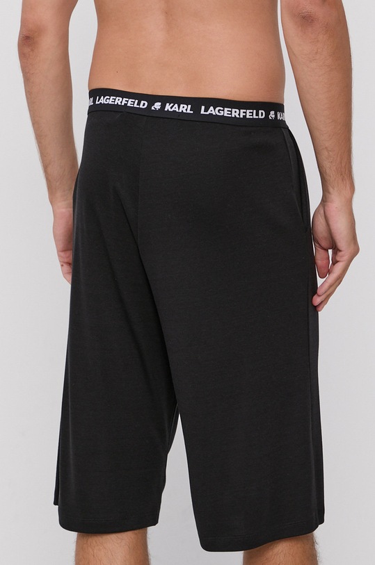 Karl Lagerfeld rövid pizsama 215M2184 fekete AW21