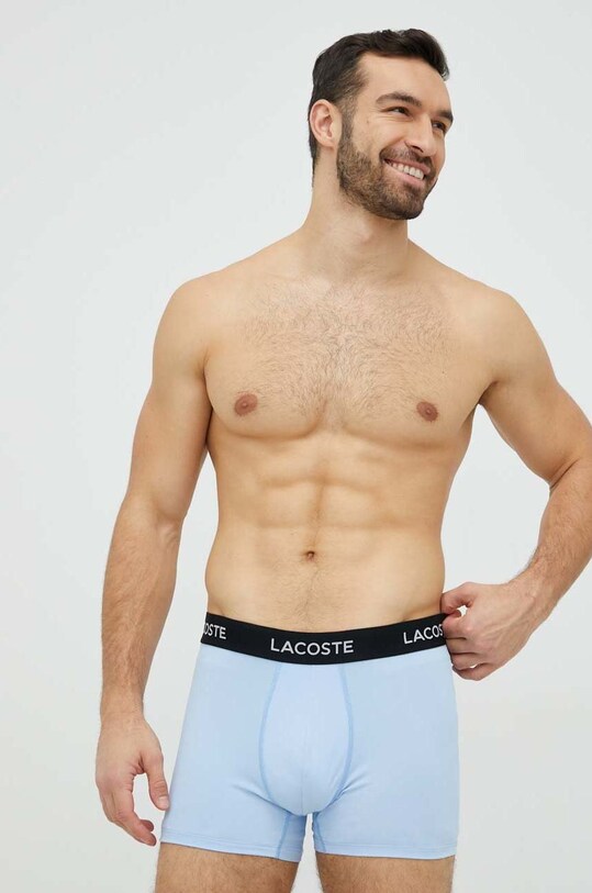 Lacoste boxeri 3-pack boxeri negru 5H9623