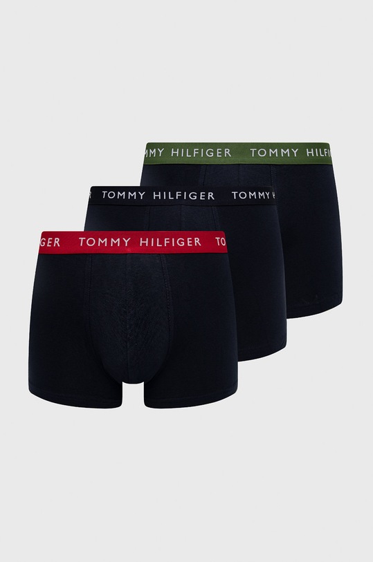 Tommy Hilfiger - Boxerky (3-pak) pletenina tmavomodrá UM0UM02324.4890