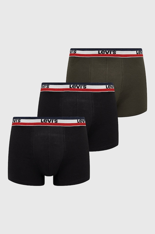 Levi's Bokserki (3-pack) dzianina czarny 37149.0588