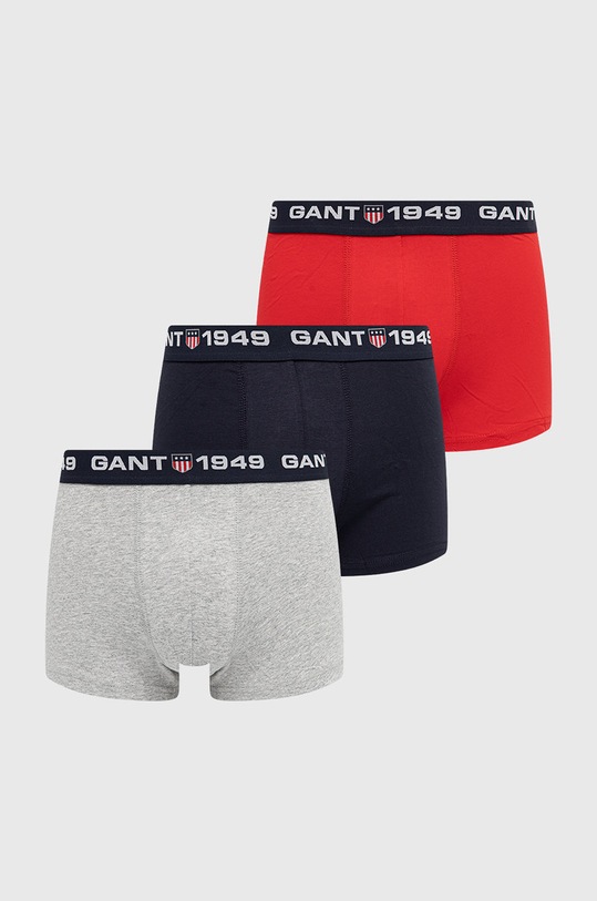 Gant Bokserki (3-pack) 902133053 dzianina czerwony 902133053