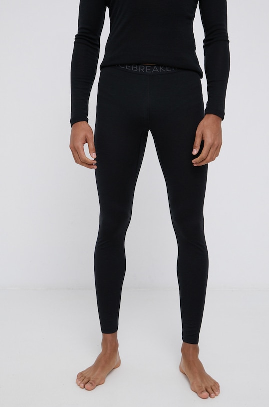 Icebreaker bielizna funkcyjna wełniana dół czarny IB1043690011