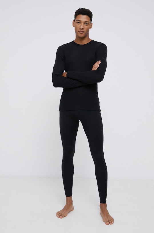 Icebreaker bielizna funkcyjna wełniana IB1043690011 czarny AW25