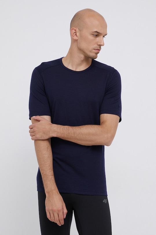 Μάλλινο μπλουζάκι Icebreaker IB1045094011 σκούρο μπλε SS25