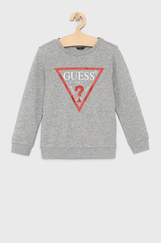 Детская хлопковая кофта Guess хлопок серый L73Q09.KAUG0