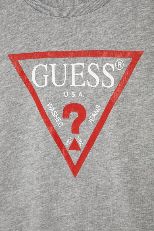 Хлопчик Дитяча бавовняна кофта Guess L73Q09.KAUG0 сірий