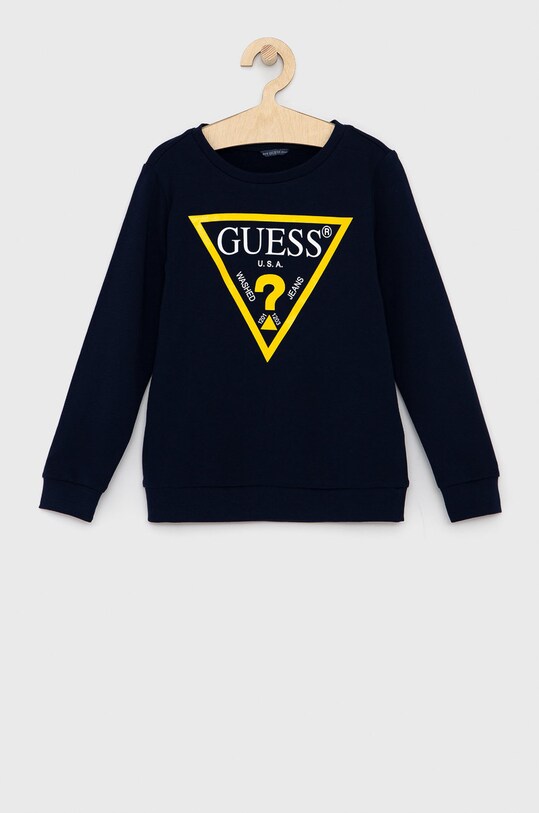 Дитяча бавовняна кофта Guess бавовна темно-синій L73Q09.KAUG0