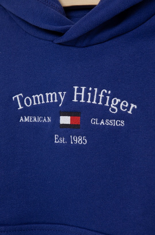 Chlapec Detská bavlnená mikina Tommy Hilfiger KS0KS00206.4890 tmavomodrá