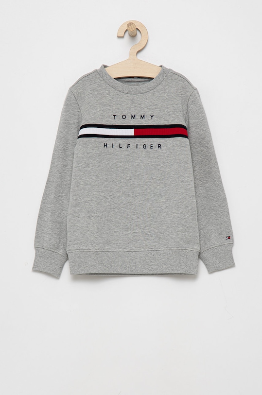 Tommy Hilfiger Bluza dziecięca aplikacja szary KB0KB06568.4890