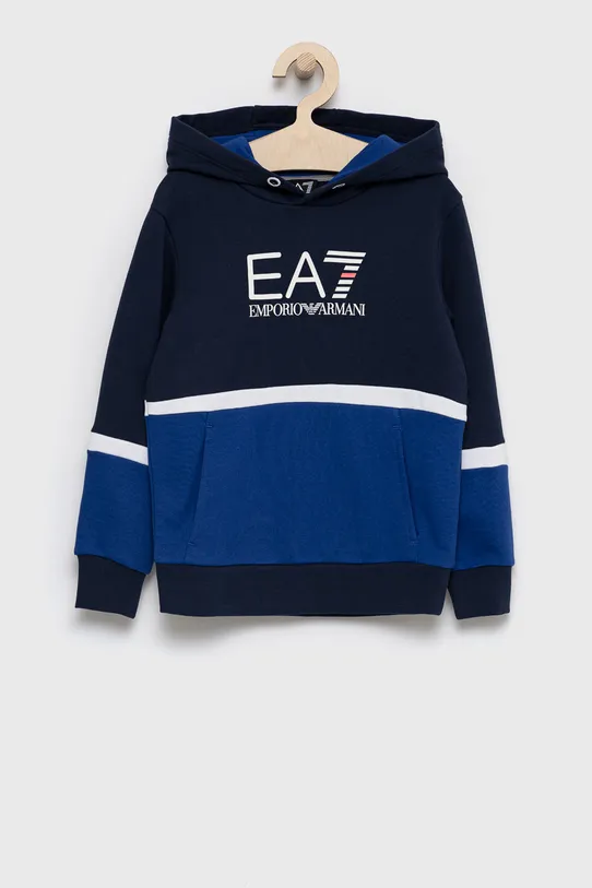 EA7 Emporio Armani Bluză copii cu modele bleumarin 6KBM59.BJ07Z