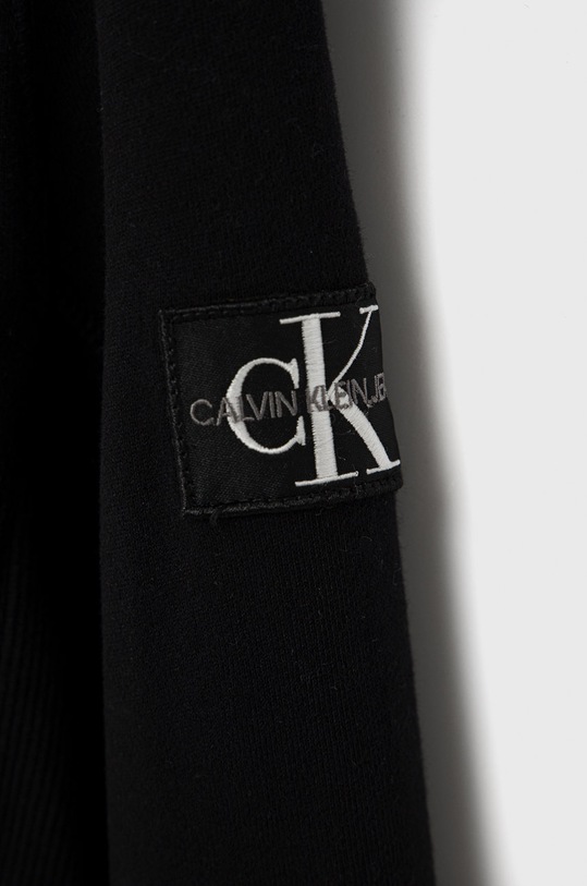 CHLAPEC Dětská bavlněná mikina Calvin Klein Jeans IB0IB00682.4890 černá