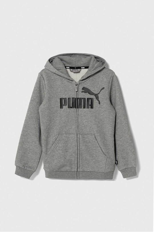 Дитяча кофта Puma з капюшоном сірий 586967