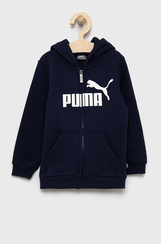 Dječja dukserica Puma s kapuljačom mornarsko plava 586967