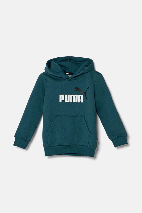 Detská mikina Puma s kapucňou zelená 586987