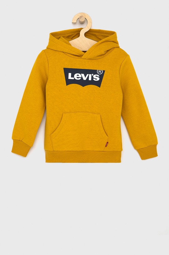 Dětská mikina Levi's s kapucí žlutá 8E8778.NEW.B