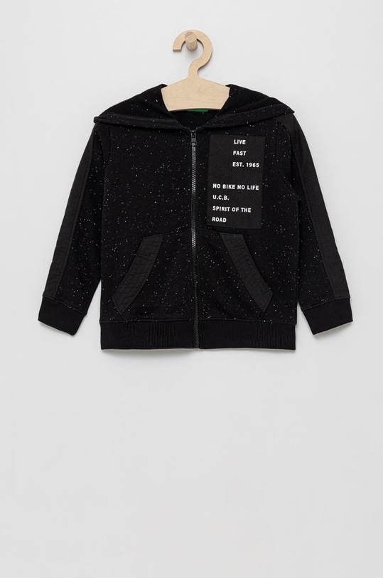 United Colors of Benetton Bluză copii model fin negru 3YCZC5981