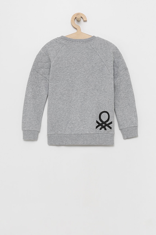 United Colors of Benetton Hanorac de bumbac pentru copii 3JR4C15EE gri AW21