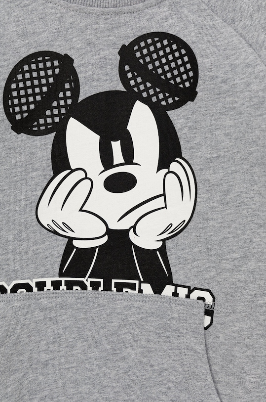 Băieți United Colors of Benetton Hanorac de bumbac pentru copii 3JR4C15EE gri