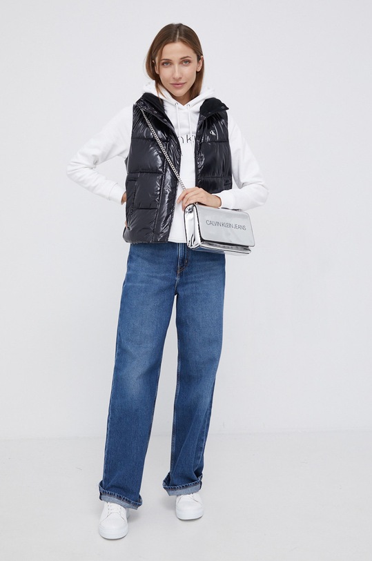 Bavlněná mikina Calvin Klein K20K202687.4890 bílá SS23