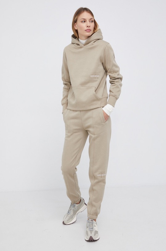 Calvin Klein Jeans Bluza J20J216234.4890 J20J216234.4890 beżowy AW21