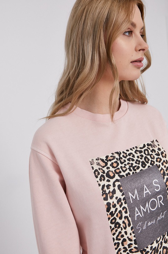 Bavlnená mikina Guess ružová W1YQ97.K68I1