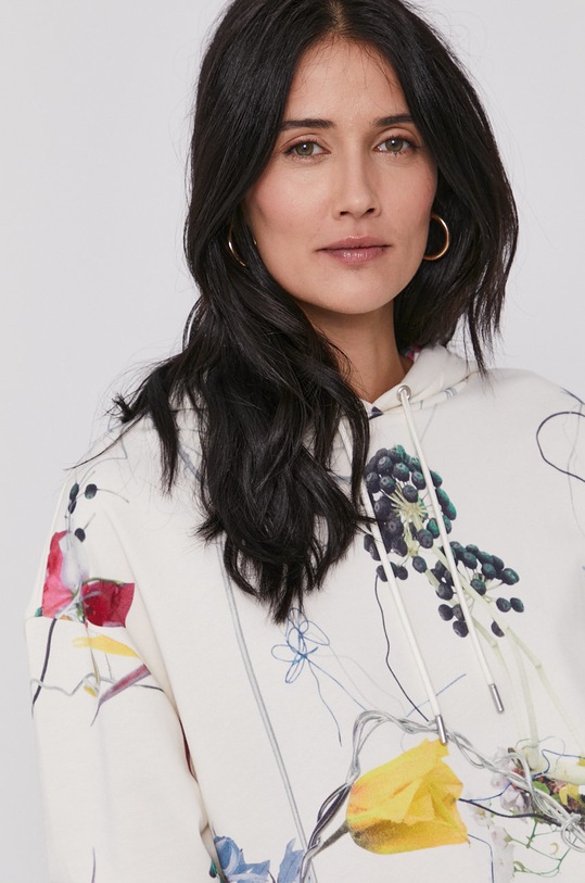 BOSS Bluza bawełniana 50460533 beżowy 50460533