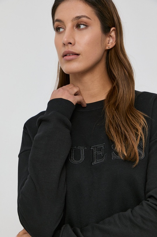 Guess Bluza bawełniana czarny O1GA01.K68M1