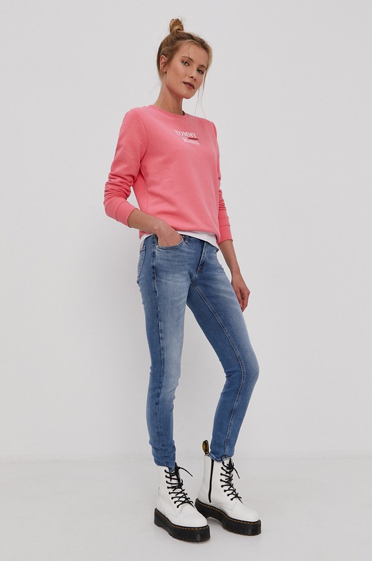Tommy Jeans bluza DW0DW09663.4890 różowy AW21