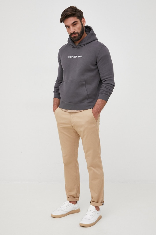 Mikina Calvin Klein Jeans J20J216991.4890 sivá AW21