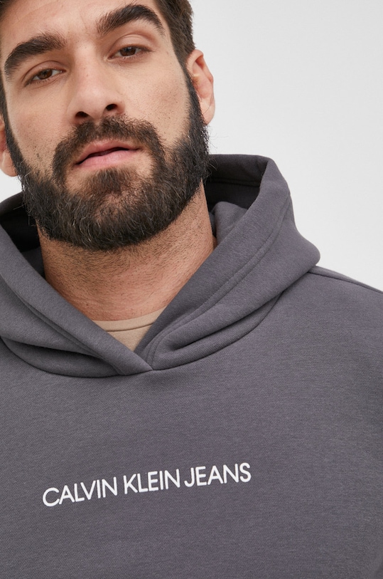 Mikina Calvin Klein Jeans sivá J20J216991.4890