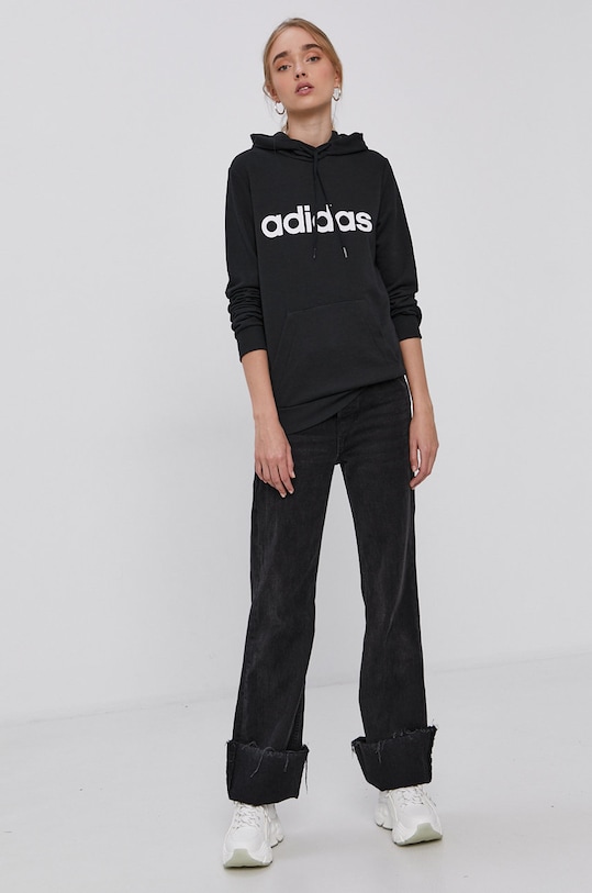 Mikina adidas GL0635 GL0635 čierna AW21