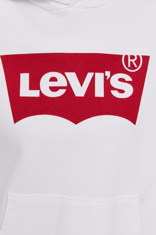 Bavlněná mikina Levi's 18487.0024 bílá