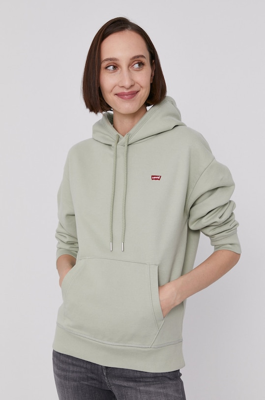 Levi's Bluza bawełna zielony 24693.0022