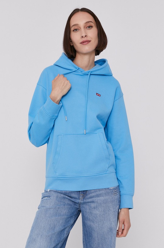 Levi's Bluza bawełna niebieski 24693.0023