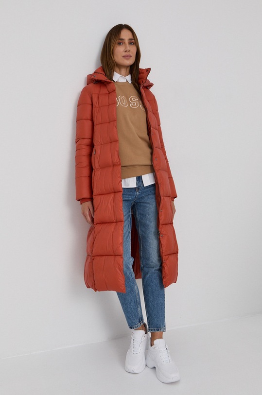 BOSS Bluza bawełniana 50457681 50457681 beżowy AW21